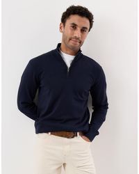 Threadbare - Funnel Neck Quarter Zip Knitted Jumper - Lyst