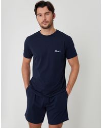 Threadbare - Script Logo Short Lounge Set - Lyst