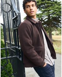 Threadbare - Faux Wool Collared Lightweight Jacket - Lyst