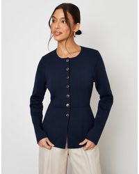 Threadbare - Cinched Knitted Button Up Cardigan - Lyst