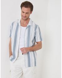 Threadbare - Knitted Cotton Blend Short Sleeve Shirt - Lyst