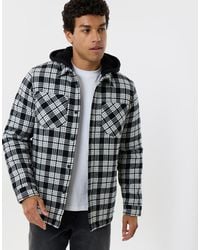 Threadbare - Quilted Hooded Shacket - Lyst