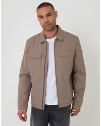 Threadbare - Showerproof Lightweight Collared Zip Up Jacket - Lyst