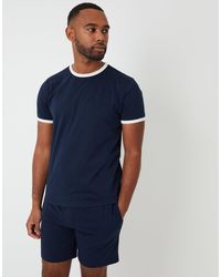 Threadbare - Contrast Binding Short Lounge Set - Lyst