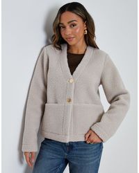 Threadbare - Button Up Borg Jacket - Lyst