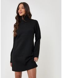 Threadbare - Turtle Neck Mini Jumper Dress - Lyst