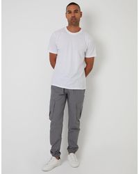 Threadbare - Elasticated Waist Cargo Trousers - Lyst