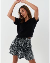 Threadbare - Sequin Mini Swing Skirt - Lyst