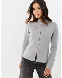Threadbare - Mandarin Style Knitted Cardigan - Lyst