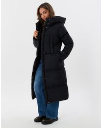 Threadbare - Petite Showerproof Maxi Puffer Coat - Lyst