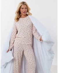 Threadbare - Long Sleeve Top & Trousers Pyjama Set - Lyst
