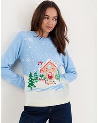 Threadbare - Gingerbread House Knitted Christmas Jumper - Lyst