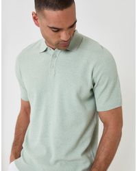 Threadbare - Moss Stitch Knitted Polo - Lyst