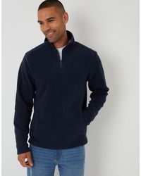 Threadbare - Quarter Zip Microfleece Sweatshirt - Lyst