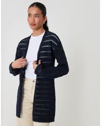 Threadbare - Pointelle Knit Longline Cardigan - Lyst