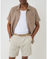 Threadbare - Regular Fit Linen Blend Shorts With Belt - Lyst