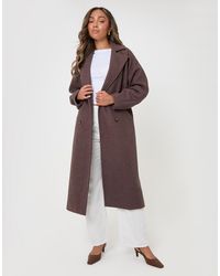 Threadbare - Longline Cocoon Coat - Lyst