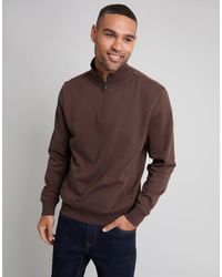 Threadbare - The Essential Cotton Rich Quarter Zip Sweatshirt - Lyst