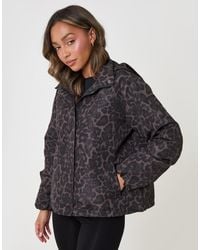 Threadbare - Showerproof Funnel Neck Rain Mac - Lyst