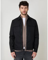 Threadbare - Showerproof Lightweight Zip Up Jacket With Collar - Lyst