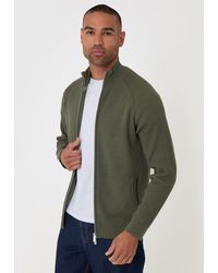 Threadbare - Cotton Rich Funnel Neck Zip Through Sweatshirt - Lyst
