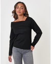 Threadbare - Asymmetric Slash Neck Jumper - Lyst