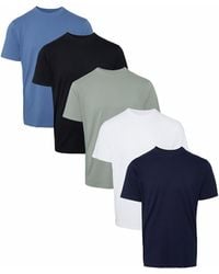 Threadbare - Short Sleeve Cotton T-Shirts (5 Pack) - Lyst
