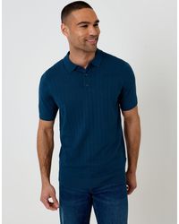 Threadbare - Zig Zag Stitch Knitted Polo - Lyst