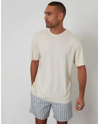 Threadbare - Relaxed Fit Pyjama T-Shirt & Shorts Set - Lyst