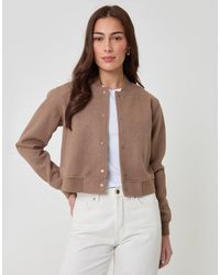Threadbare - Faux Wool Bomber Jacket - Lyst