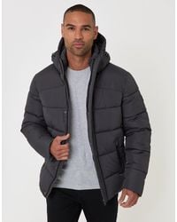 Threadbare - The Staple Showerproof Puffer Coat - Lyst