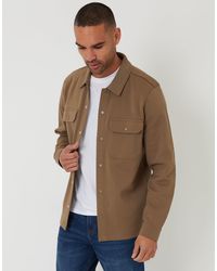 Threadbare - Pique Popper Fastening Shacket - Lyst