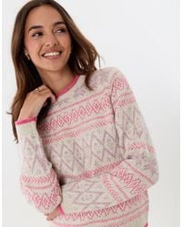 Threadbare - Snowflake Fairisle Knitted Christmas Jumper - Lyst