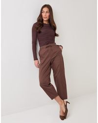 Threadbare - Curved Seam Barrel Leg Trousers - Lyst