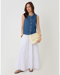 Threadbare - Denim Button Up Top - Lyst