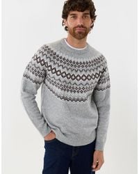 Threadbare - Geometric Fairisle Knitted Christmas Jumper - Lyst