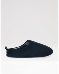 Threadbare - Faux Suede Faux Fur Lined Mule Slippers - Lyst