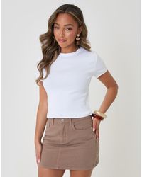 Threadbare - Denim Mini Skirt - Lyst