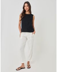 Threadbare - Linen Blend Drawstring Trousers - Lyst