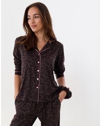 Threadbare - Petite Contrast Piping Pyjama Set - Lyst