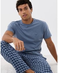 Threadbare - T-Shirt & Cotton Flannel Trousers Pyjama Set - Lyst