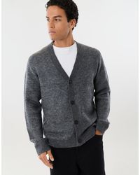 Threadbare - Relaxed Fit Wool Blend V Neck Cardigan - Lyst