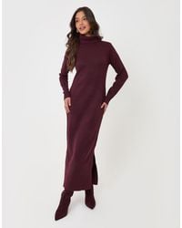 Threadbare - Turtle Neck Maxi Jumper Dress - Lyst