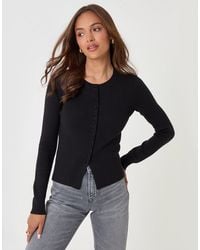 Threadbare - Crew Neck Compact Knitted Cardigan - Lyst