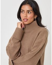 Threadbare - Relaxed Fit Funnel Neck Jumper - Lyst