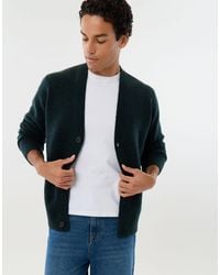 Threadbare - Relaxed Fit Wool Blend V Neck Cardigan - Lyst