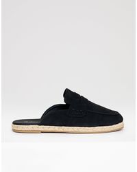 Threadbare - Faux Suede Penny Loafer Sandals - Lyst