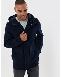 Threadbare - Faux Wool Hooded Jacket - Lyst