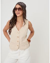 Threadbare - Fitted Denim Waistcoat - Lyst