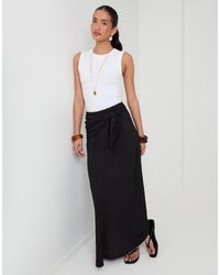 Threadbare - Tie Sash Maxi Skirt - Lyst